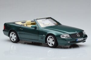 Mercedes SL500 R129 Green Metallic Norev 1:18 183753 Diecast - image 6 of 8