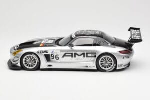 Mercedes SLS AMG GT3 #96 M. Hakkinen AMG Customer Sports 6 Hours of Zhuhai ILMC 2011 Minichamps 1:18 B66960197 Diecast - image 3 of 6