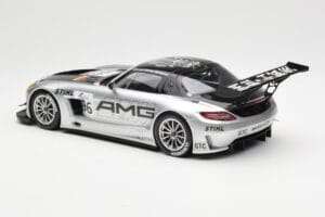 Mercedes SLS AMG GT3 #96 M. Hakkinen AMG Customer Sports 6 Hours of Zhuhai ILMC 2011 Minichamps 1:18 B66960197 Diecast - image 5 of 6