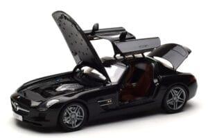 Mercedes SLS AMG Obsidian Black Metallic Minichamps 1:18 B66960042 Diecast - image 2 of 7