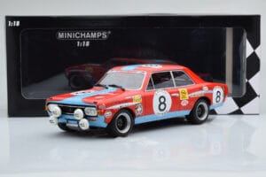 Opel Commodore A Steinmetz #8 Tuerlinx / T. Pilette 24 Hours of Spa 1972 Minichamps 1:18 155724608 Diecast - image 6 of 6