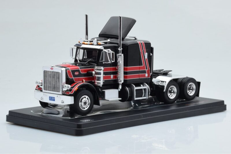 Peterbilt 359 Black Red IXO 1:43 Peterbilt 359 Black Red IXO 1:43 TR158 Diecast