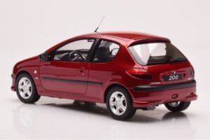 Peugeot 206 S16 Red Otto 1:18 OT1039 Resin - image 5 of 6