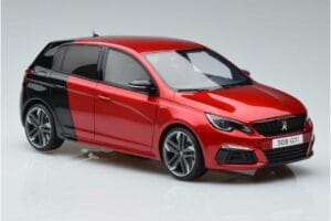 Peugeot 308 T9 GTI Red Otto 1:18 OT368 Resin - image 4 of 6