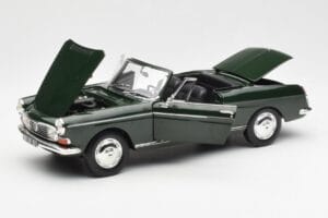 Peugeot 404 Cabriolet Antique Green Limited Edition Norev 1:18 184829 Diecast - image 2 of 8