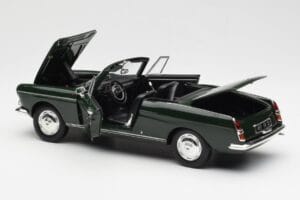 Peugeot 404 Cabriolet Antique Green Limited Edition Norev 1:18 184829 Diecast - image 5 of 8