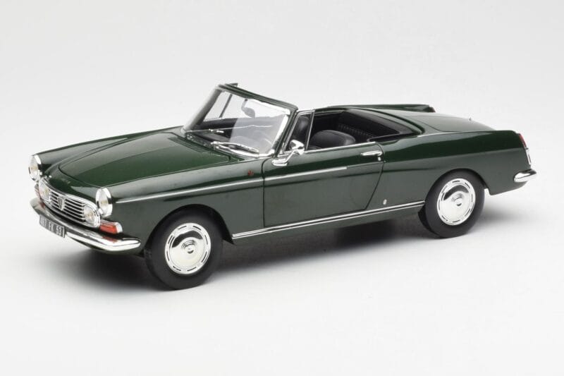 Peugeot 404 Cabriolet Antique Green Limited Edition Norev 1:18 184829 Diecast