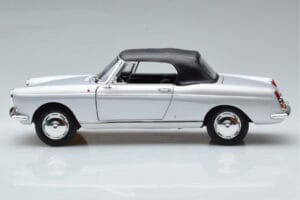Peugeot 404 Cabriolet Silver Norev 1:18 184835 Diecast - image 4 of 8