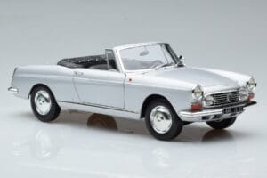 Peugeot 404 Cabriolet Silver Norev 1:18 184835 Diecast - image 6 of 8