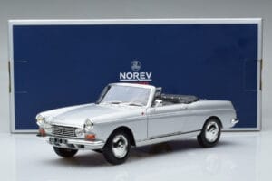 Peugeot 404 Cabriolet Silver Norev 1:18 184835 Diecast - image 8 of 8