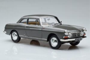 Peugeot 404 Coupe Graphite Gray Norev 1:18 184834 Diecast - image 5 of 7