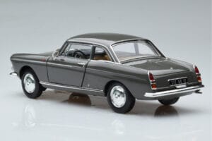 Peugeot 404 Coupe Graphite Gray Norev 1:18 184834 Diecast - image 6 of 7