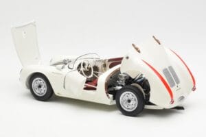 Porsche 550 Spyder 70 Years Edition White Schuco 1:18 450033300 Diecast - image 5 of 8