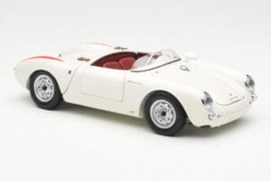 Porsche 550 Spyder 70 Years Edition White Schuco 1:18 450033300 Diecast - image 6 of 8
