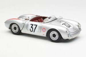 Porsche 550 RS Spyder #37 H. Polensky / R. von Frankenberg 24 Hours of Le Mans 1955 Schuco 1:18 450033400 Diecast - image 6 of 8