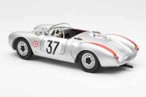 Porsche 550 RS Spyder #37 H. Polensky / R. von Frankenberg 24 Hours of Le Mans 1955 Schuco 1:18 450033400 Diecast - image 7 of 8