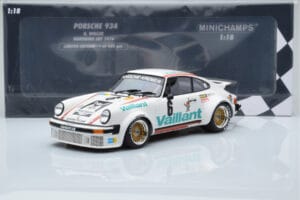 Porsche 911 934 Vaillant #6 B. Wollek Norisring EGT 1976 Minichamps 1:18 155766496 Diecast - image 6 of 6