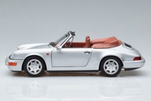 Porsche 911 964 Carrera 2 Cabriolet Silver Norev 1:18 187330 Diecast - image 4 of 7