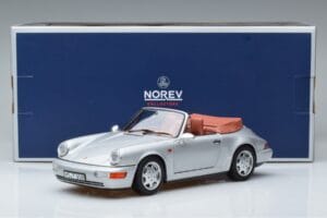 Porsche 911 964 Carrera 2 Cabriolet Silver Norev 1:18 187330 Diecast - image 7 of 7