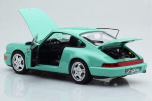 Porsche 911 964 Carrera 2 Mint Green Norev 1:18 187327 Diecast - image 3 of 8