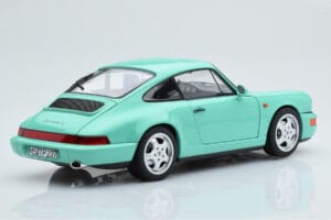 Porsche 911 964 Carrera 2 Mint Green Norev 1:18 187327 Diecast - image 4 of 8