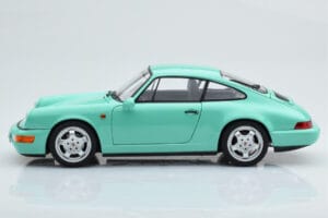 Porsche 911 964 Carrera 2 Mint Green Norev 1:18 187327 Diecast - image 5 of 8