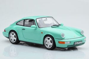 Porsche 911 964 Carrera 2 Mint Green Norev 1:18 187327 Diecast - image 6 of 8