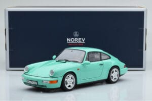 Porsche 911 964 Carrera 2 Mint Green Norev 1:18 187327 Diecast - image 8 of 8