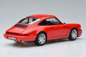 Porsche 911 964 Carrera 2 Red Norev 1:18 187320 Diecast - image 3 of 7