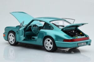 Porsche 911 964 Carrera 2 Wimbledon Green Norev 1:18 187329 Diecast - image 3 of 8