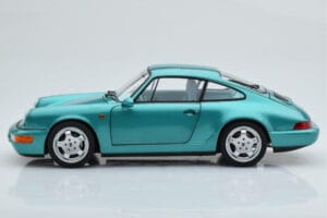 Porsche 911 964 Carrera 2 Wimbledon Green Norev 1:18 187329 Diecast - image 5 of 8