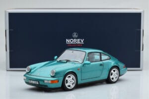 Porsche 911 964 Carrera 2 Wimbledon Green Norev 1:18 187329 Diecast - image 8 of 8