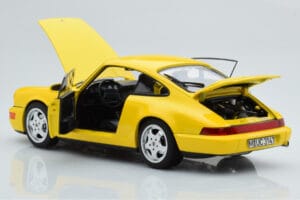 Porsche 911 964 Carrera 2 Yellow Norev 1:18 187328 Diecast - image 3 of 8