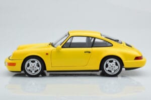 Porsche 911 964 Carrera 2 Yellow Norev 1:18 187328 Diecast - image 5 of 8