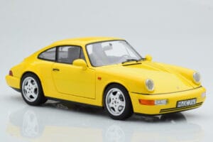 Porsche 911 964 Carrera 2 Yellow Norev 1:18 187328 Diecast - image 6 of 8