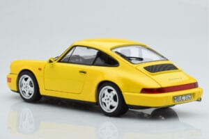 Porsche 911 964 Carrera 2 Yellow Norev 1:18 187328 Diecast - image 7 of 8
