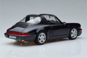 Porsche 911 964 Carrera 4 Targa Blue Norev 1:18 187340 Diecast - image 3 of 8