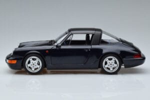 Porsche 911 964 Carrera 4 Targa Blue Norev 1:18 187340 Diecast - image 4 of 8