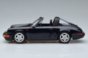 Porsche 911 964 Carrera 4 Targa Blue Norev 1:18 187340 Diecast - image 5 of 8