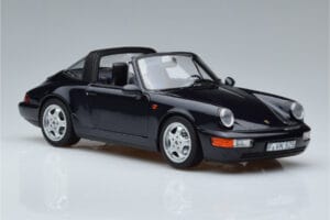 Porsche 911 964 Carrera 4 Targa Blue Norev 1:18 187340 Diecast - image 6 of 8