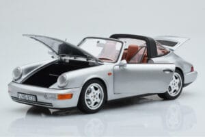 Porsche 911 964 Carrera 4 Targa Polar Silver Norev 1:18 187342 Diecast - image 2 of 9