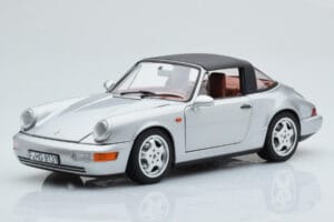 Porsche 911 964 Carrera 4 Targa Polar Silver Norev 1:18 187342 Diecast - image 4 of 9