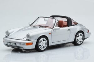 Porsche 911 964 Carrera 4 Targa Polar Silver Norev 1:18 187342 Diecast