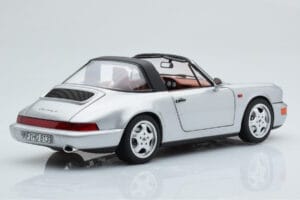 Porsche 911 964 Carrera 4 Targa Polar Silver Norev 1:18 187342 Diecast - image 5 of 9