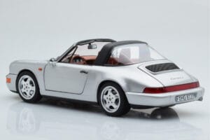 Porsche 911 964 Carrera 4 Targa Polar Silver Norev 1:18 187342 Diecast - image 8 of 9