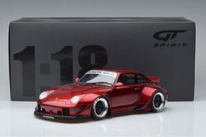 Porsche 911 964 RWB Duck Tail Candy Apple GT Spirit 1:18 GT759 Resin - image 6 of 6