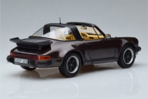 Porsche 911 964 Turbo Targa Brown Norev 1:18 187665 Diecast - image 3 of 8