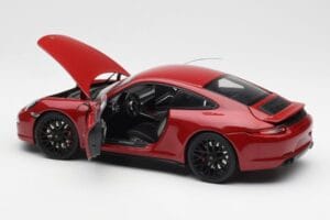 Porsche 911 991 Carrera GTS Carmine Red Schuco 1:18 450039000 Diecast - image 5 of 8