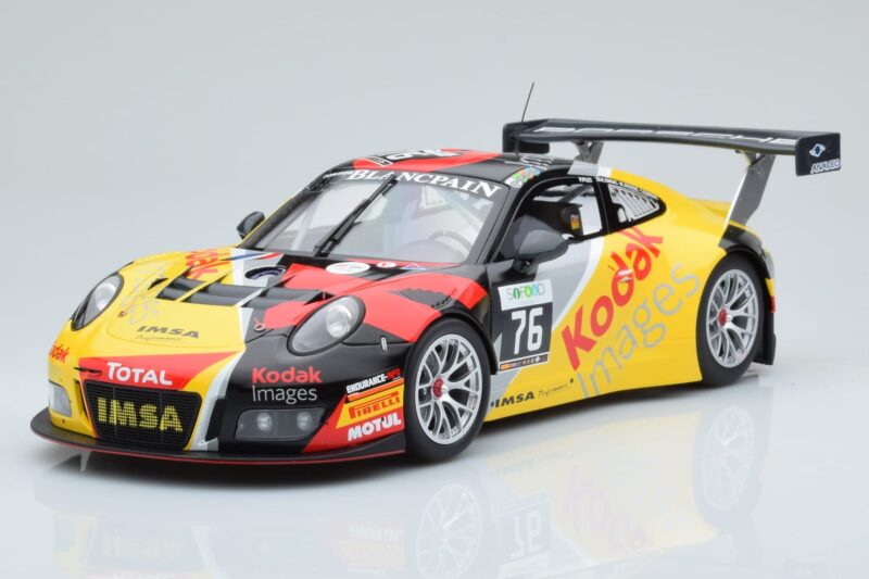 Porsche 911 GT3 R Team IMSA Performance #76 A. Pilet / F. Narac / T. Jousse / R. Cornac Class Winners 24H Spa-Francorchamps 2016 Minichamps 1:18 Porsche 911 GT3 R Team IMSA Performance #76 A. Pilet / F. Narac / T. Jousse / R. Cornac Class Winners 24H Spa-Francorchamps 2