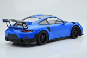 Porsche 911 GT2 RS 991.2 Weissach Package Blue Black Magnesium Wheels Minichamps 1:18 153068316 Diecast - image 2 of 6